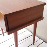 Bedside light wooden 60s