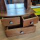 Wall dressing table with drawers