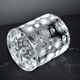 Photophore lalique modèle tokyo orné de fleurs et perles dépoli signé lalique france