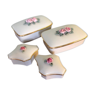 Antique ceramic jewelry boxes