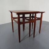 Danish Teak Nesting Tables, 1960s, Set of 2