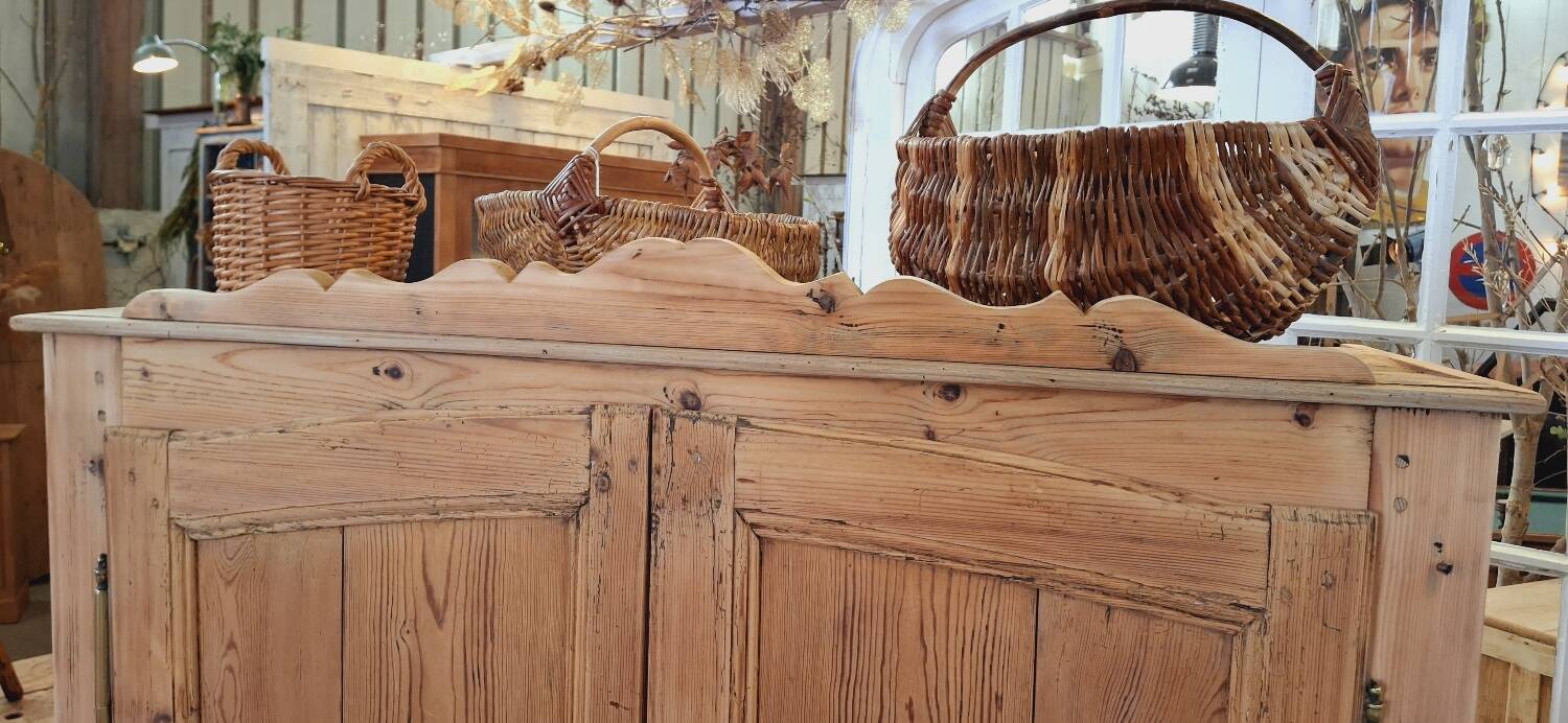 Antique fir wardrobe