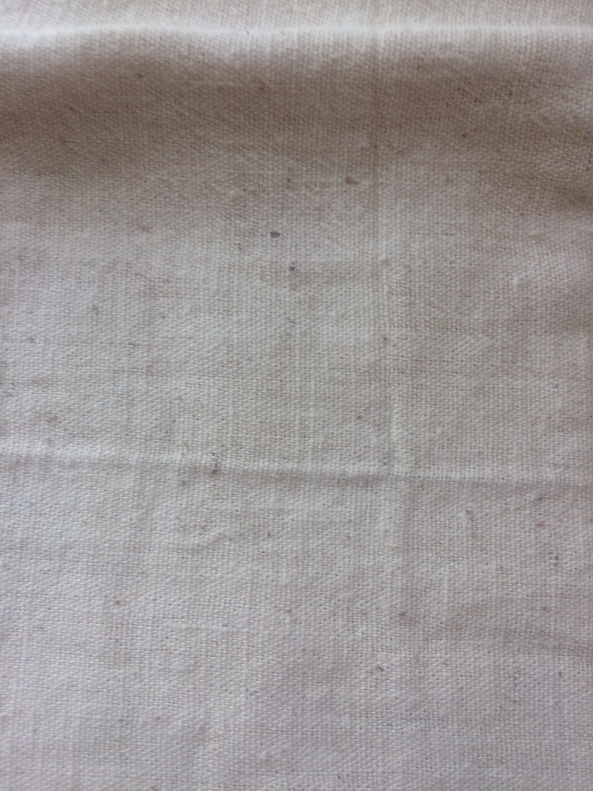 8 off-white towels with thin red and yellow stripes