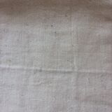 8 off-white towels with thin red and yellow stripes