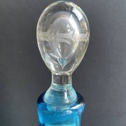 Large enameled blue carafe