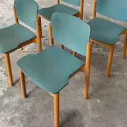 Mid-Century Stackable Dining Chairs by Kusch + Co