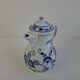 Vintage Dubí Czech Porcelain Blue Onion Cibulák Teapot, c. 1970