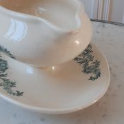 Saucière terre de fer Longchamp fin XIXème