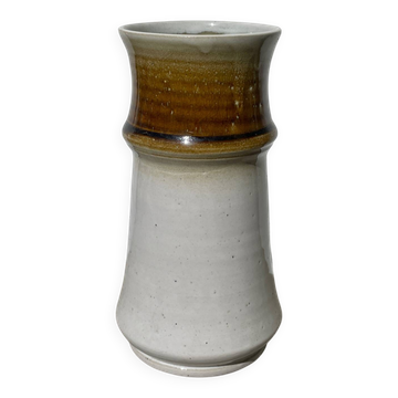 Vase en céramique signé / poterie en grès