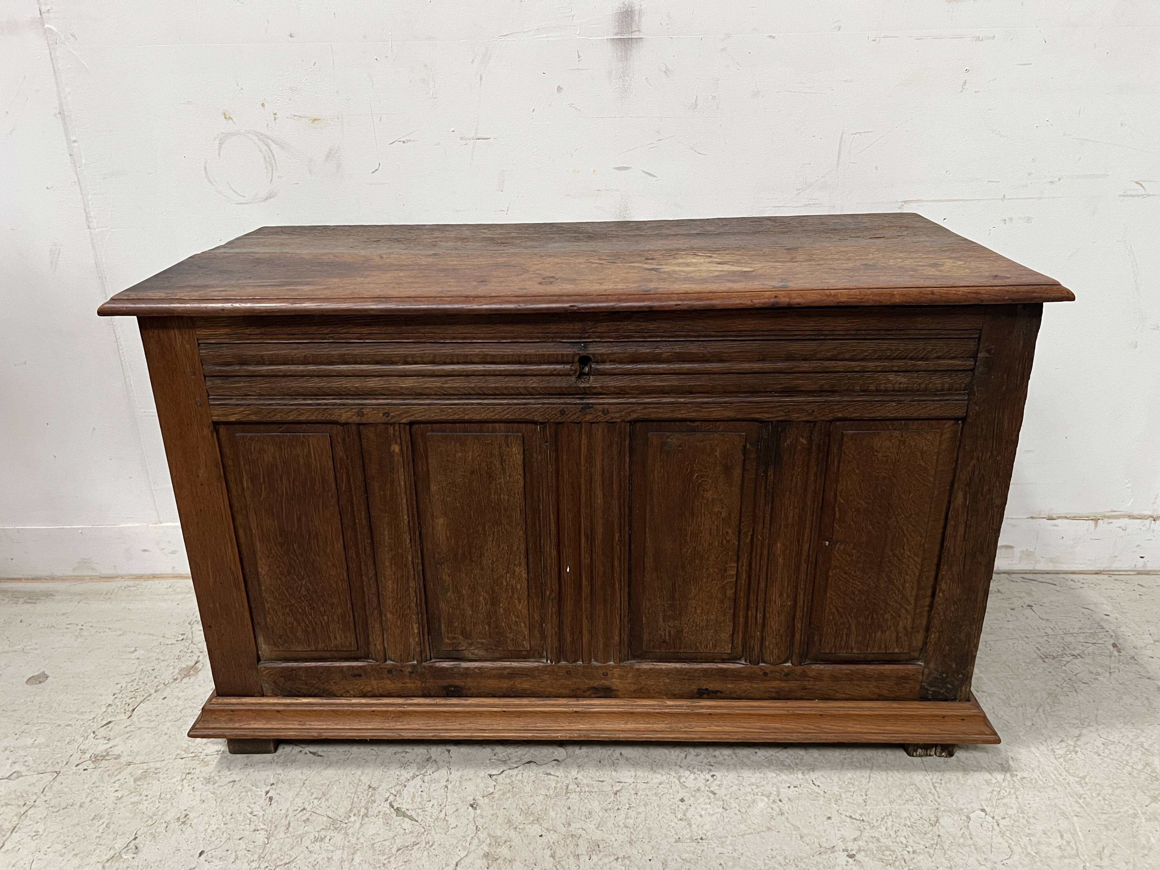 18th century solid oak style chest