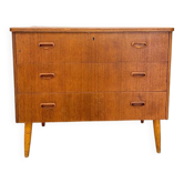 Petite commode scandinave vintage en teck – années 60