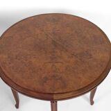 Pedestal table / nesting tables convertible into 2 side tables, Art Nouveau, France, 1910