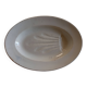Antique asparagus dish, large 19th century oval earthenware dish D. JOHNSTON & J. VIEILLARD BORDEAUX