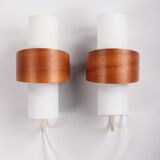 Set Philips Wall lamps Design by Louis Kalff model NX40, the Netherlands.