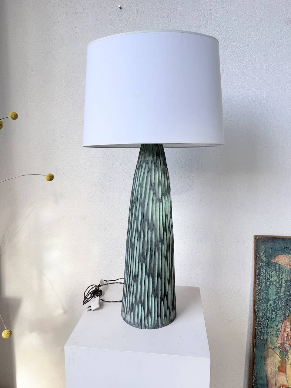 XL ceramic lamp from the 60s blin