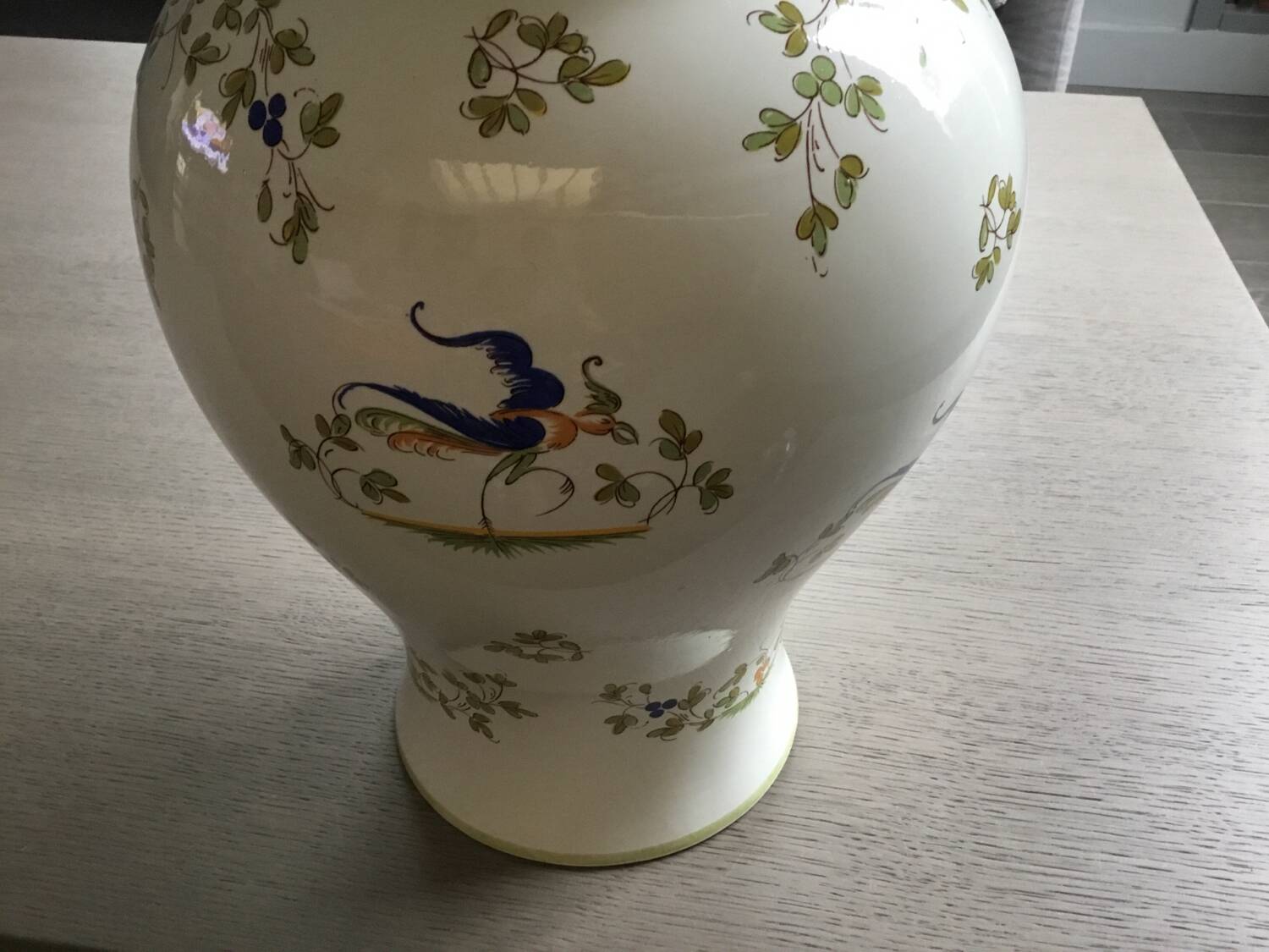 Moustiers vallauris large format pot vase