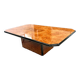 Roche Bobois elm burl coffee table, 1980