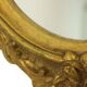 Miroir en or classique français style baroque acanthe 76 cm