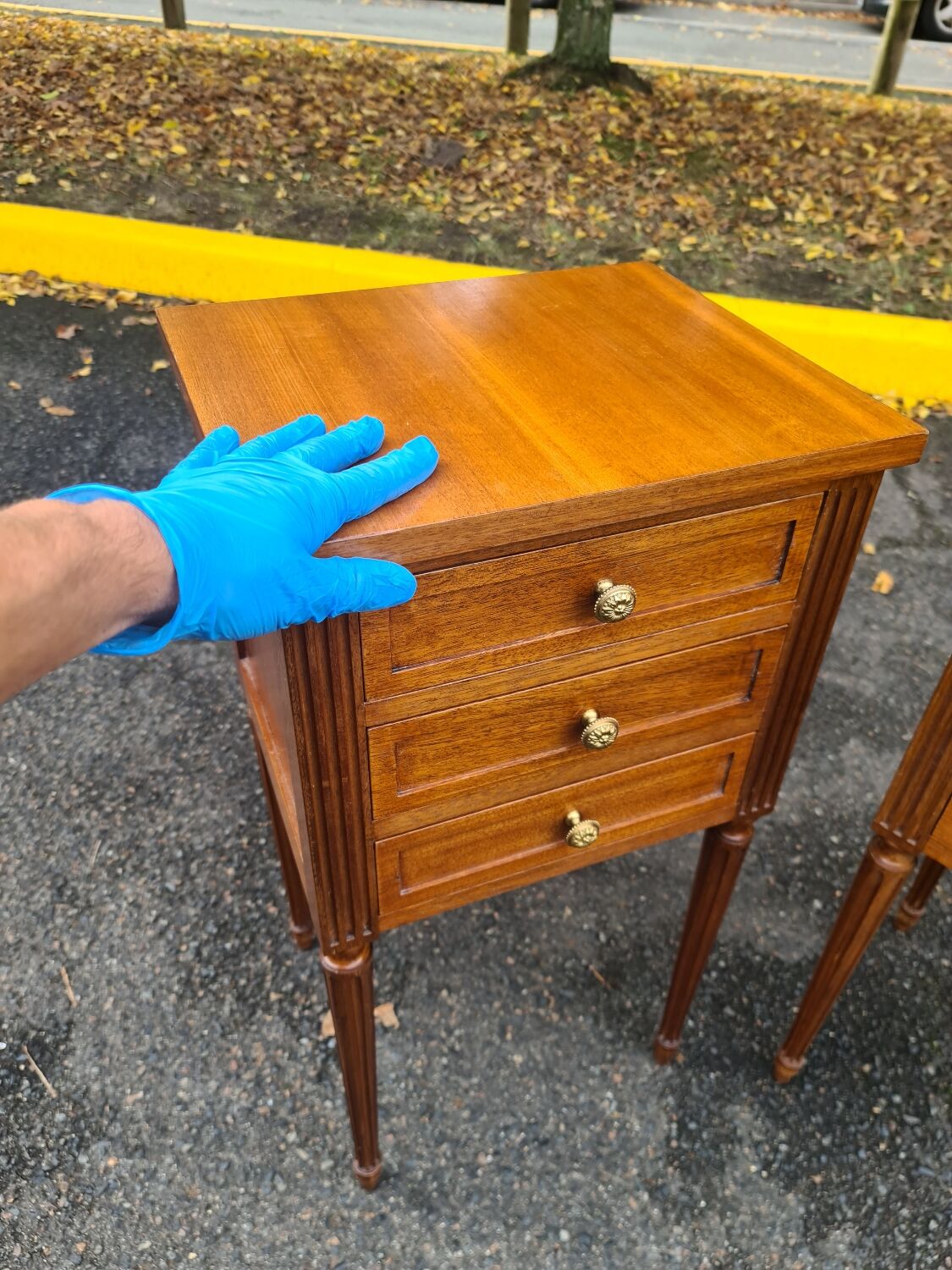 Pair of Louis XVI bedsides