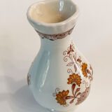 Small English porcelain vase Adams pattern Cornwall. Floral pattern.