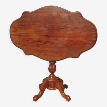 Violin table of winemaker mahogany folding Napoleon IIII