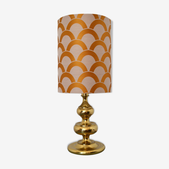 Lampe de table dorée des années 70