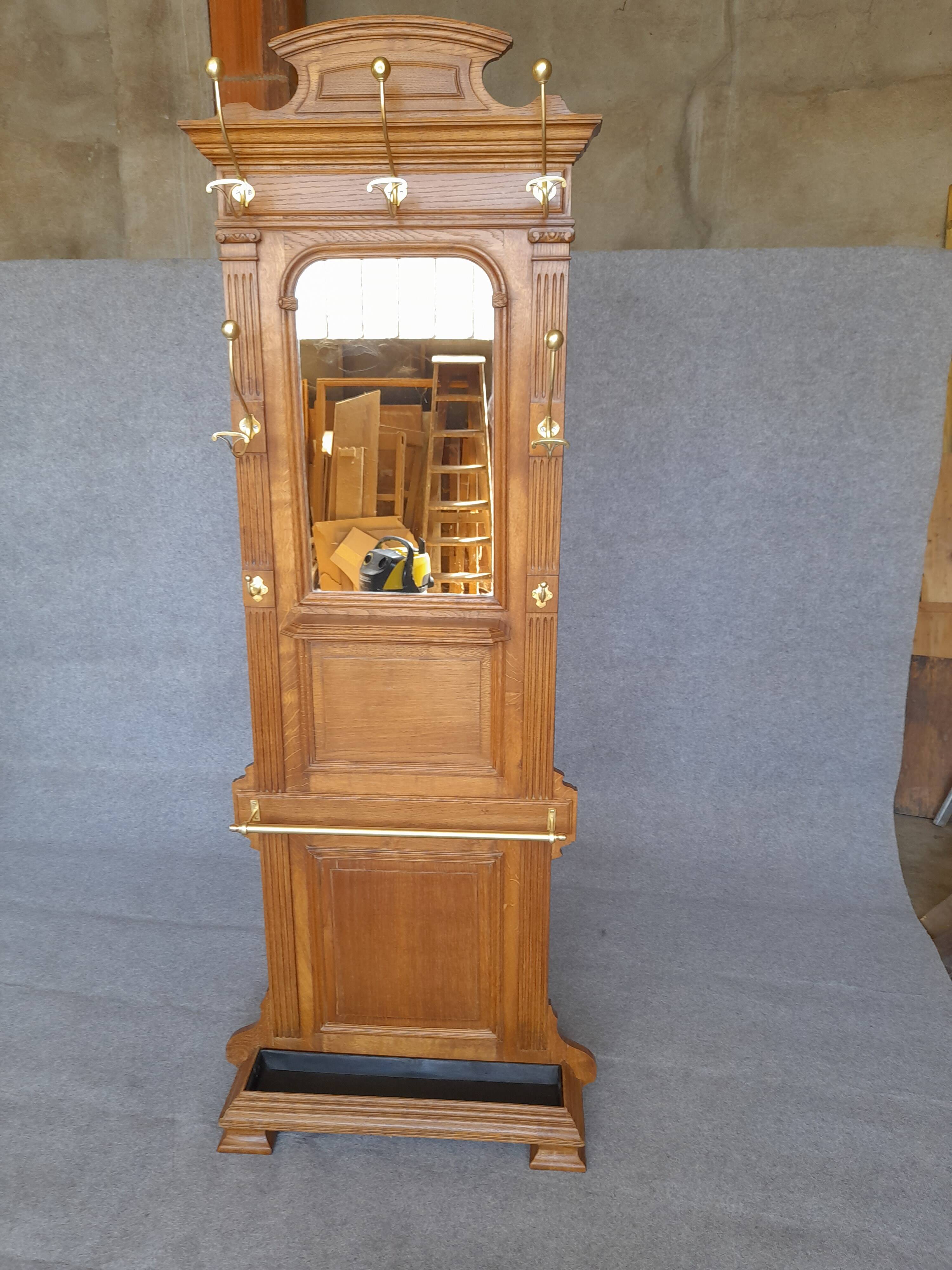 Old coat rack wardrobe