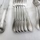 Baroque model silver metal cutlery service