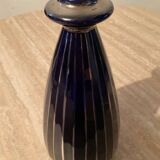Art Deco vase in stamped enameled ceramic