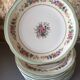 9 flat plates porcelain Limoges Ahrenfeldt