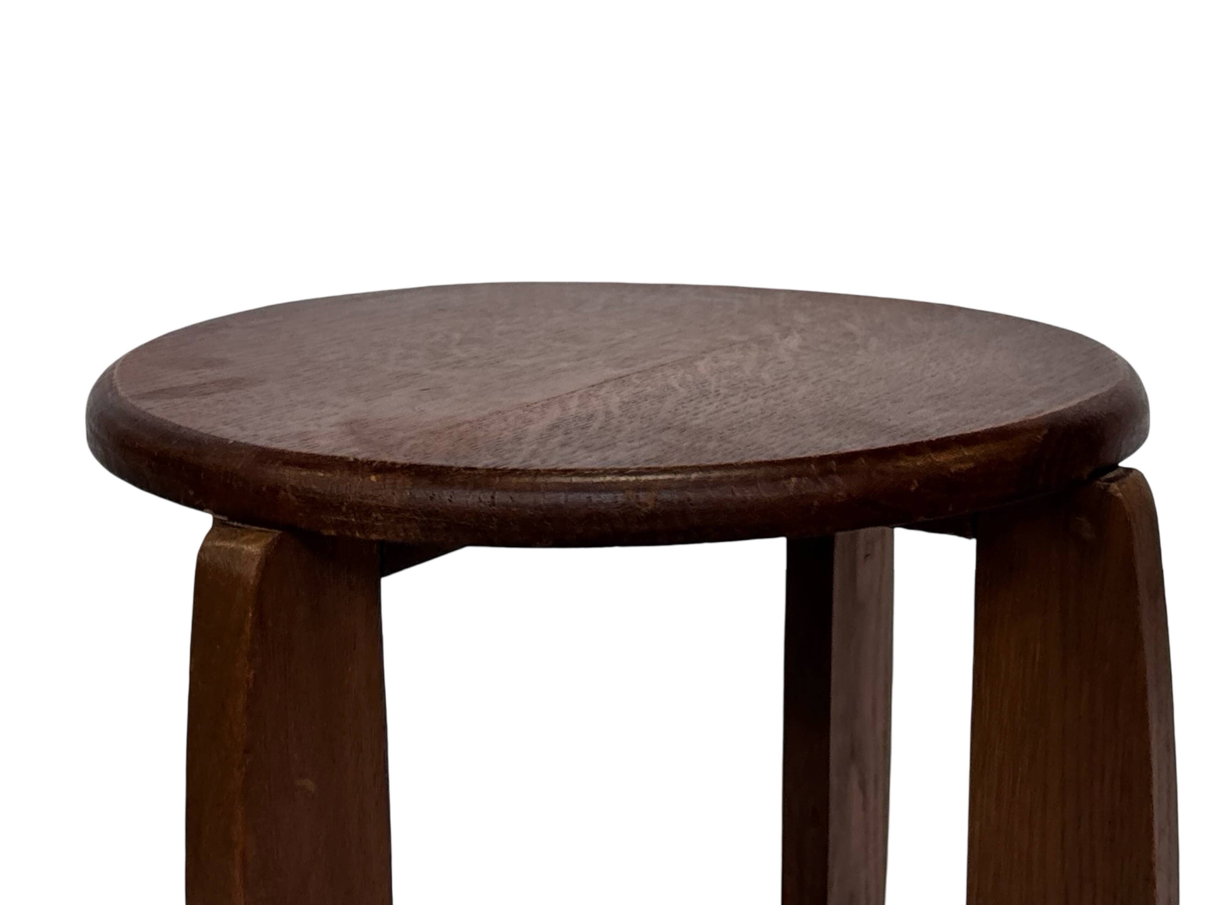 Art Deco Side Table Plant Table Oak 1950s Design