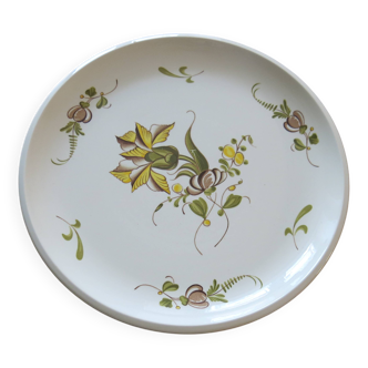 Very pretty round serving dish from Boch La Louvière in good condition