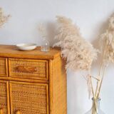 Vintage rattan sideboard
