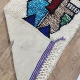 Handcrafted moroccan berber rug 172 x 65 cm