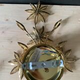 Wall lamp flowers gilded
