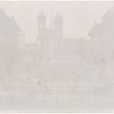 Photo Albuminé Monti Con La Scalinata Roma Italie Vers 1880