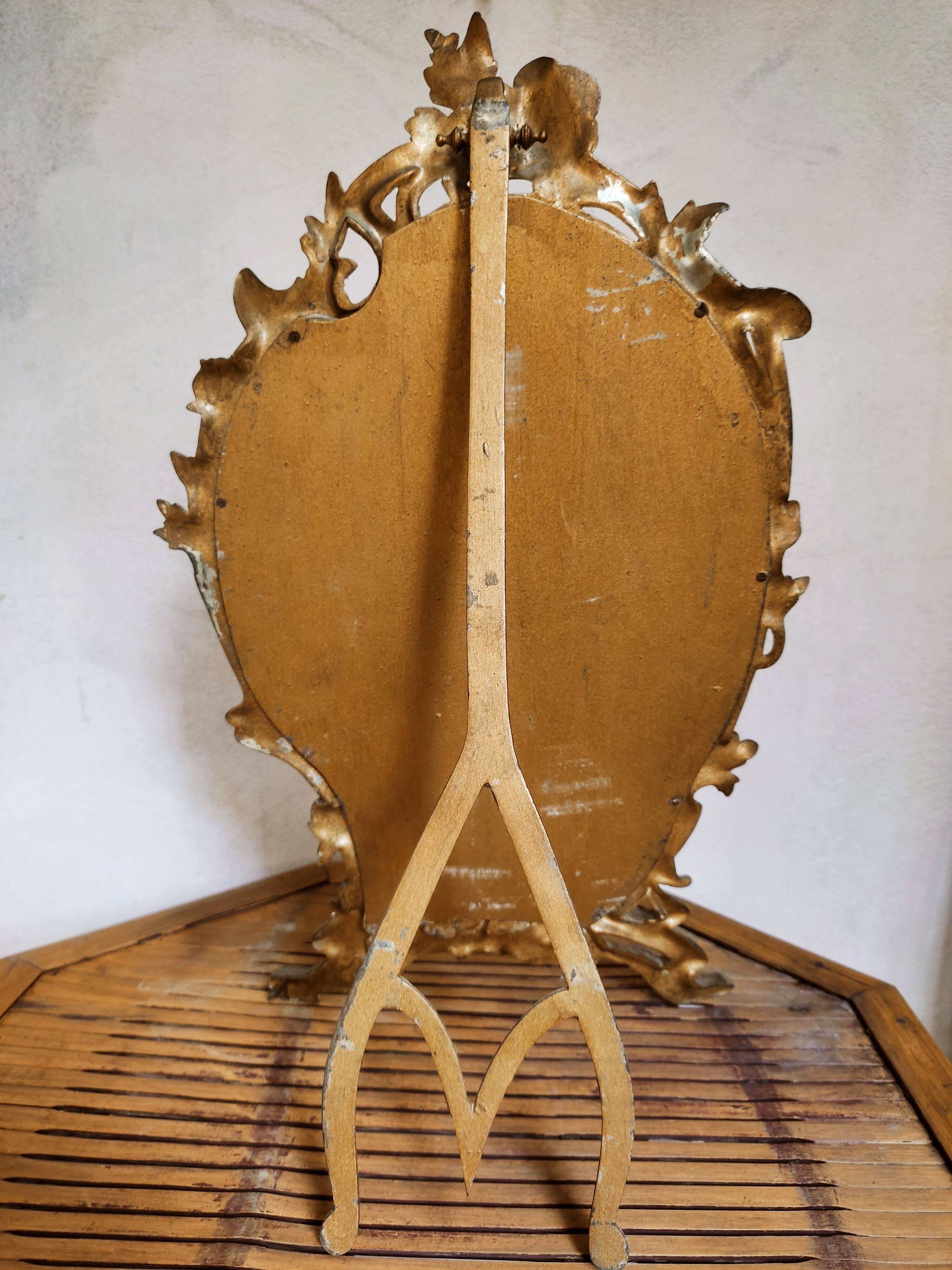 Art Nouveau table mirror