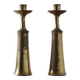 Large Danish Brass Candlesticks by Jens Harald Quistgaard for Ihq, 1960s, Set of 2