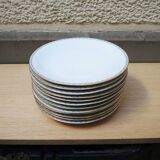 11 Antique Dessert Plates - Rheinpfalz Hartporzellan Germany