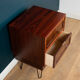 Restored Mid Century Danish Rosewood Sideboard Lamp Table Chest On Hairpin Legs