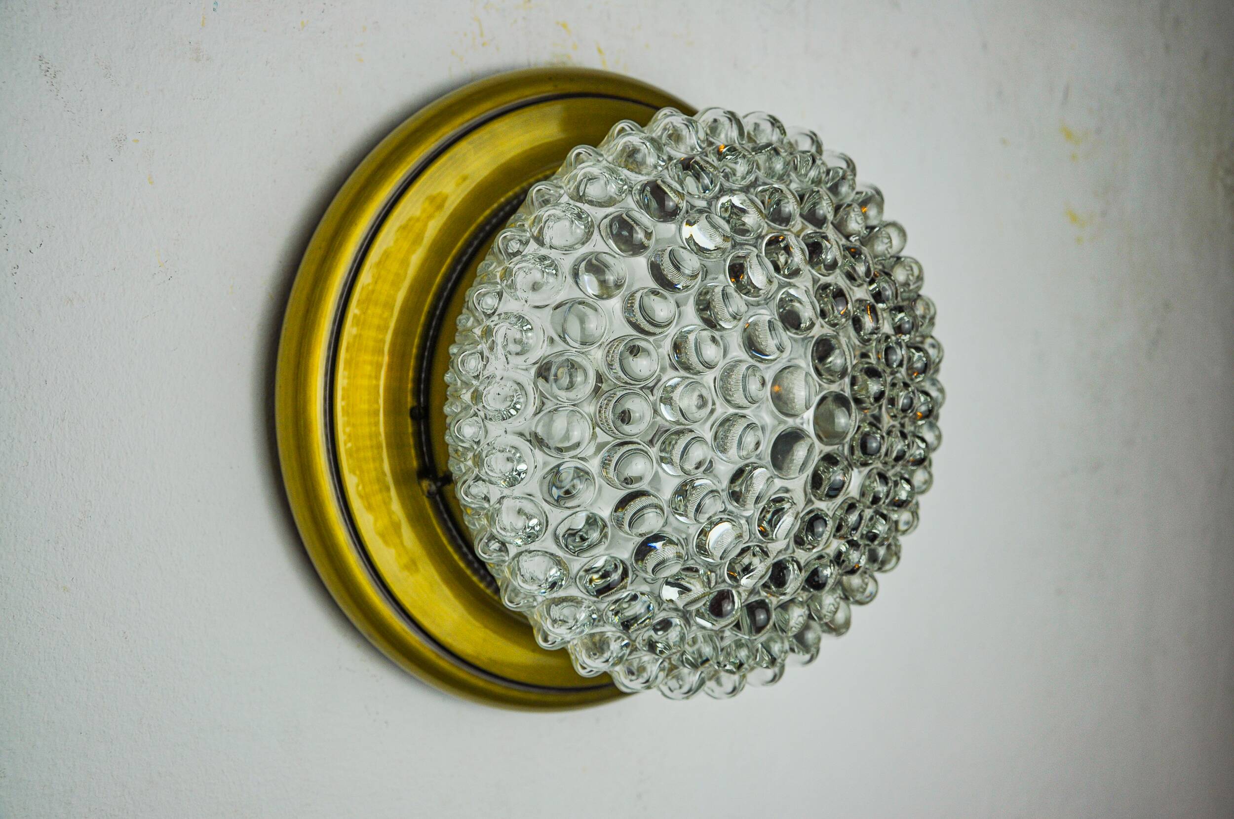 “Bulles” wall lamp for Limburg, blown glass, Germany, 1970s