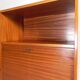 Vintage buffet, rattan and wood secretary from the 1960s.