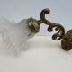 Bronze wall lamp + tulip lampshade