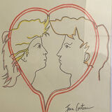 Numbered Jean Cocteau screen print