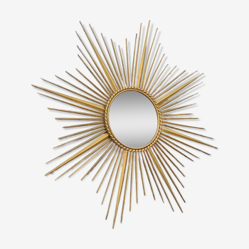 Chaty Vallauris sun mirror in gold metal