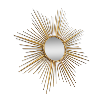 Chaty Vallauris sun mirror in gold metal