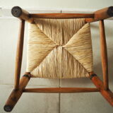 Old straw chair for children