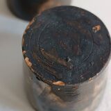 A bottle and six ceramic cups by Gérard Hofmann Vallauris 1950.