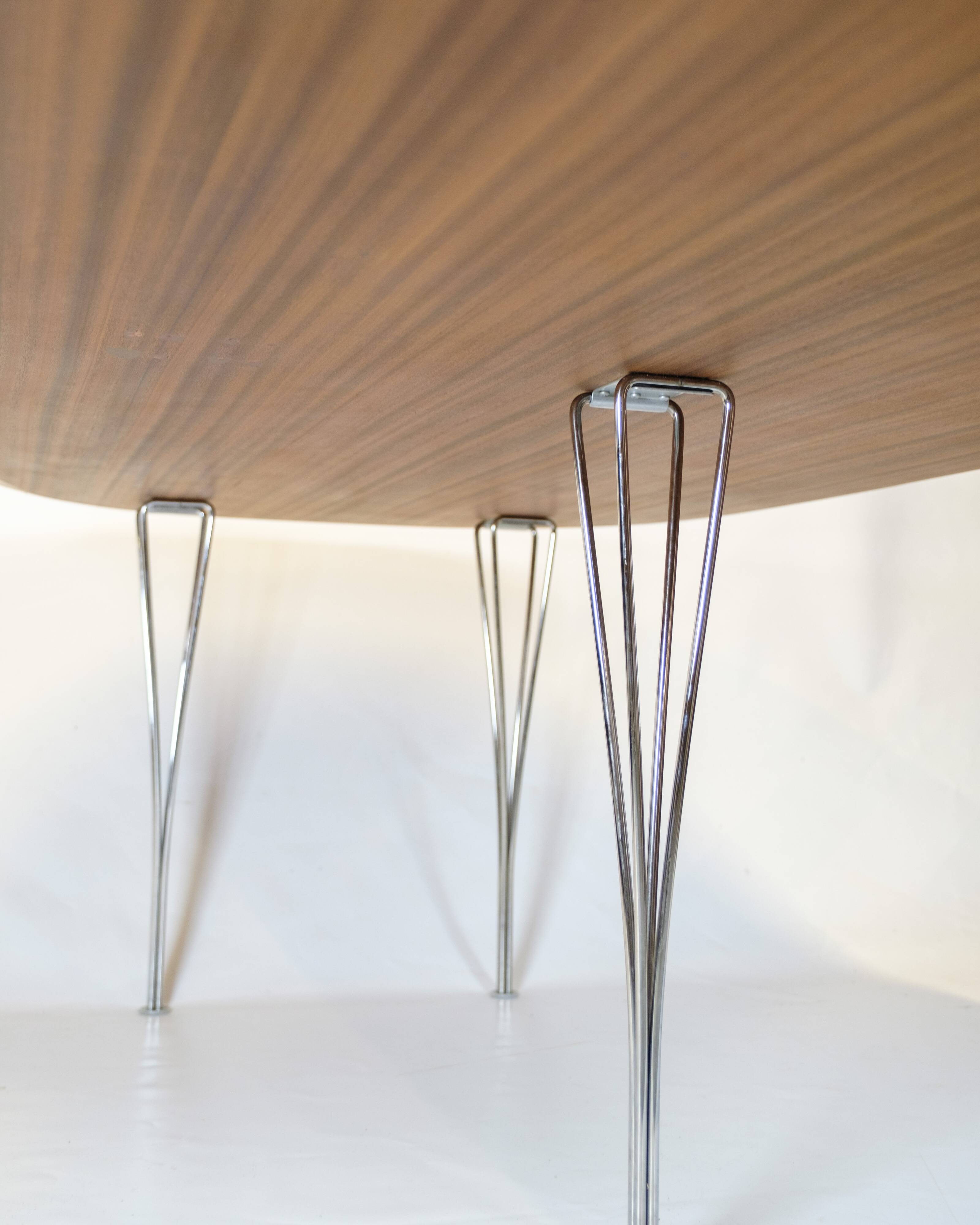 Conference table - Model Superellipse - oak surface with aluminum edge - Bruno Mathsson and Piet Hein