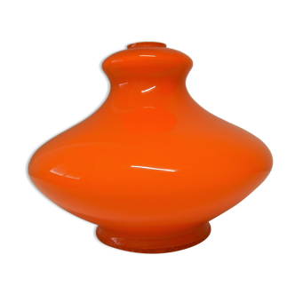 Abat-jour opalin orange vintage